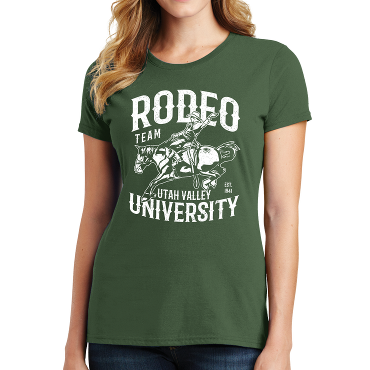 Port & Company Ladies Fan Favorite Tee- Rodeo - UVU Clearance