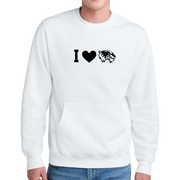 Port & Company® Core Fleece Crewneck Pocket Sweatshirt - I Love Wolverine