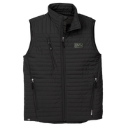 MEN’S STORM CREEK ECO-INSULATED QUILTED VEST- Pleather Mono Patch