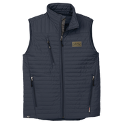MEN’S STORM CREEK ECO-INSULATED QUILTED VEST- Pleather Mono Patch