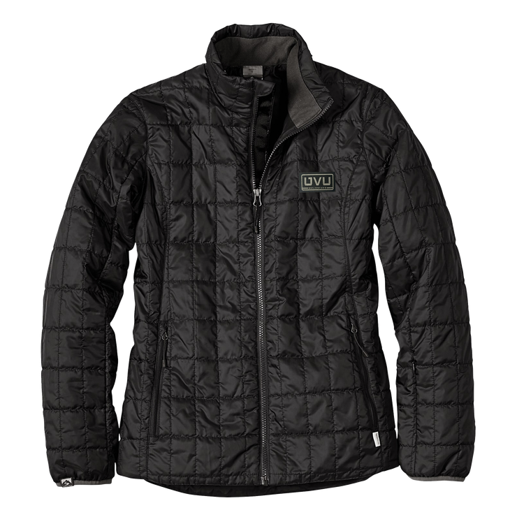 WOMEN’S STORM CREEK THERMOLITE TRAVELPACK JACKET- Pleather Mono Patch