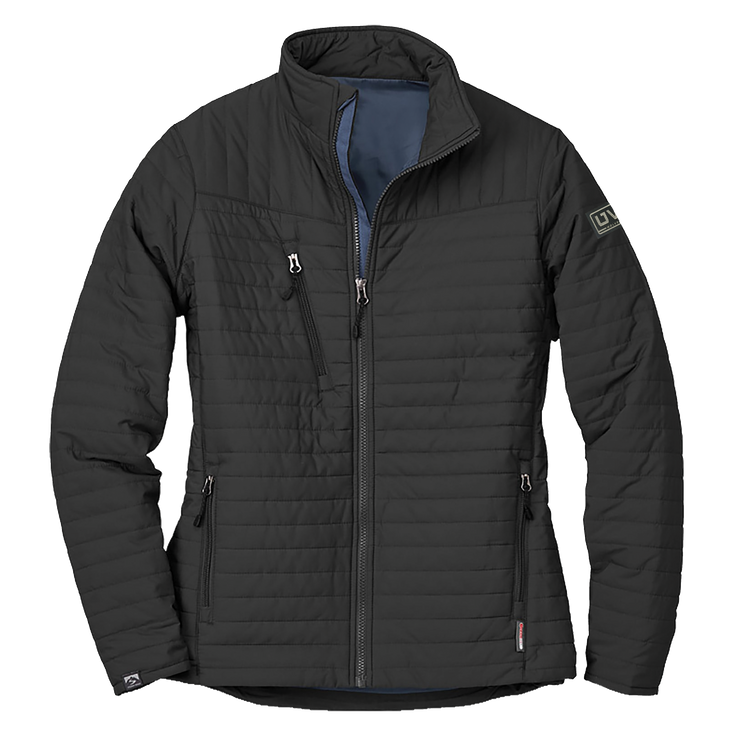 WOMEN’S STORM CREEK ECO-INSULATED QUILTED JACKET- Pleather Mono Patch