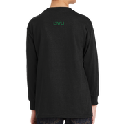 Gildan Youth Heavy Cotton 100% Cotton Long Sleeve T-Shirt- Bleed Green