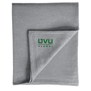 Gray Fleece Sweatshirt Blanket- UVU Alumni