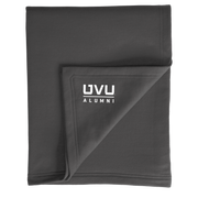 Charcoal Fleece Sweatshirt Blanket- UVU Alumni