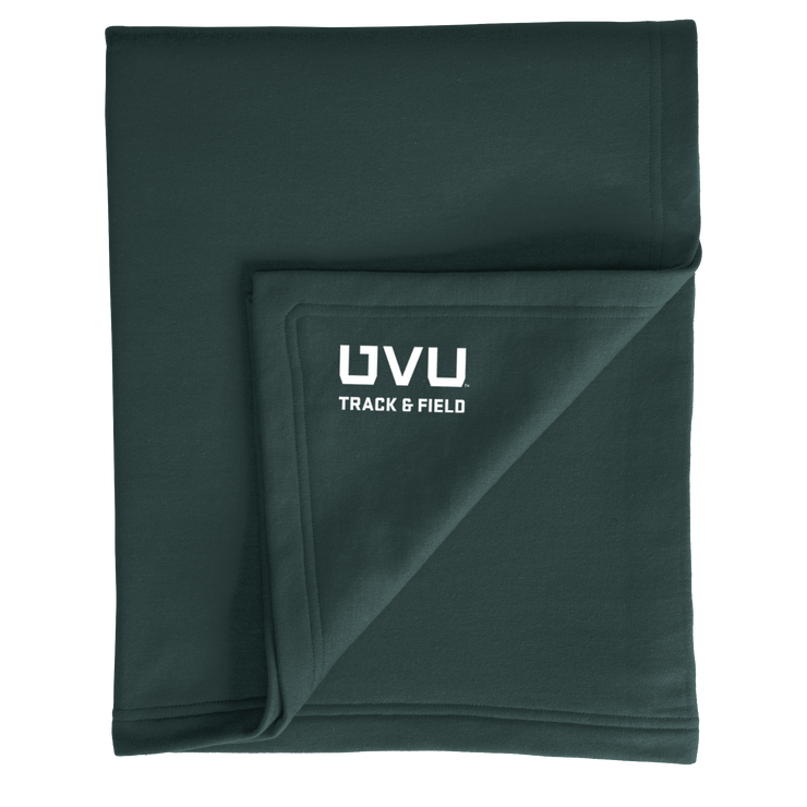 Port & Company Core Fleece Sweatshirt Blanket- UVU Track & Field