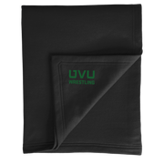 Port & Company Core Fleece Sweatshirt Blanket- UVU Wrestling