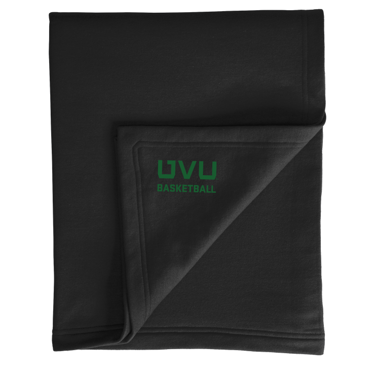 Port & Company Core Fleece Sweatshirt Blanket- UVU Basketball