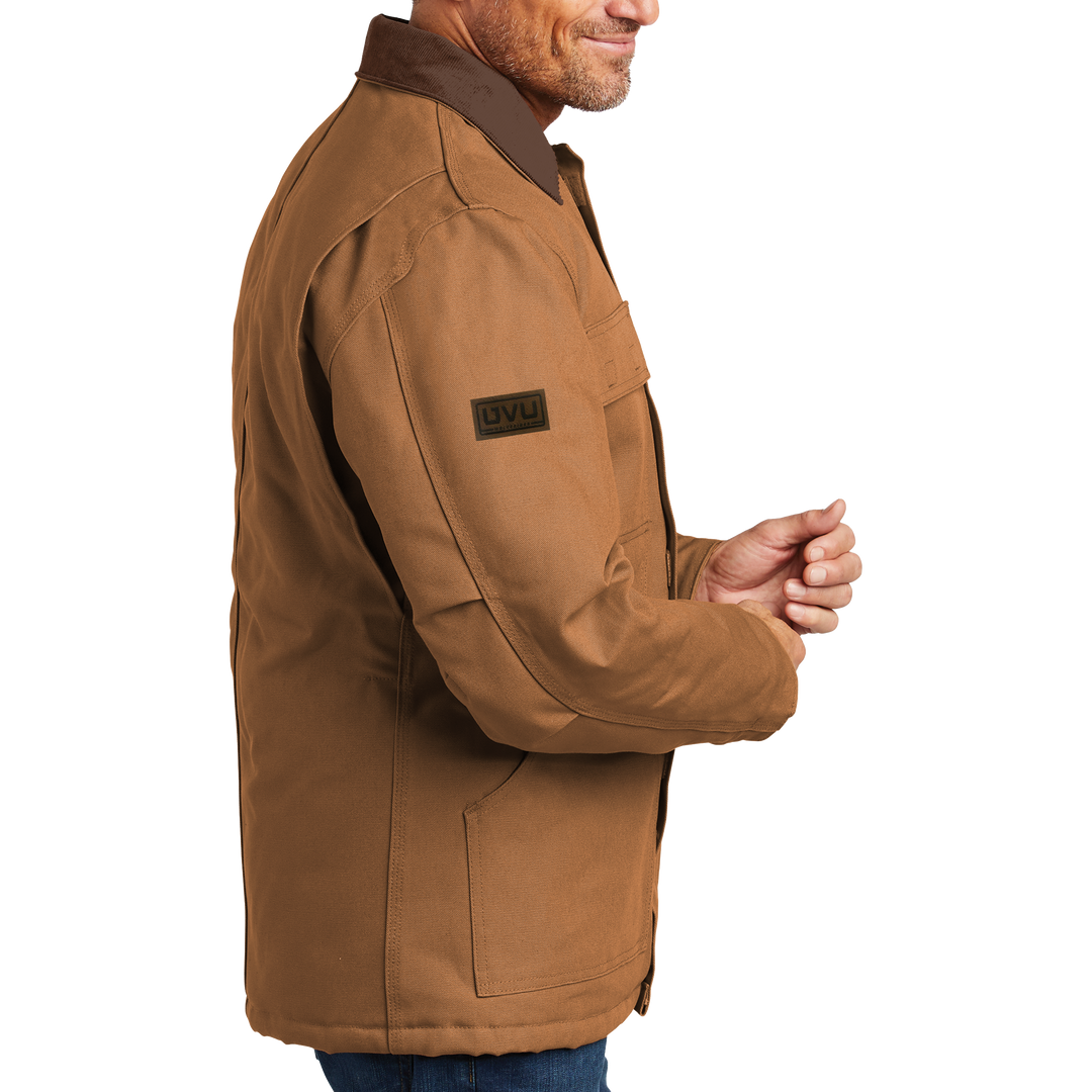 Carhartt Duck Traditional Coat - Pleather Mono Patch