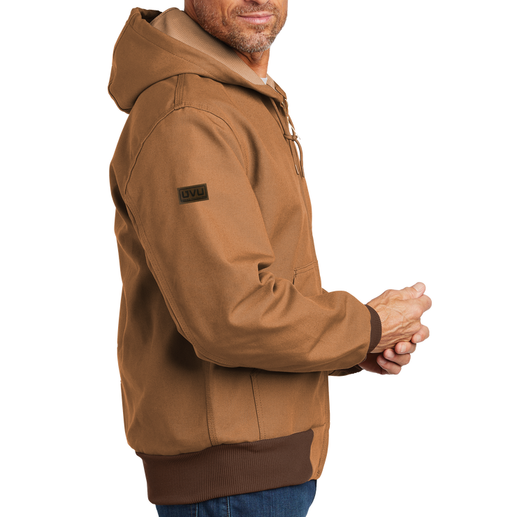 Carhartt Thermal-Lined Duck Active Jac - Pleather Mono Patch