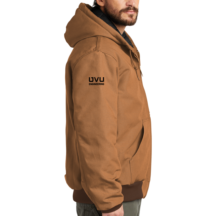 Carhartt Quilted-Flannel-Lined Duck Active Jac - UVU Engineering