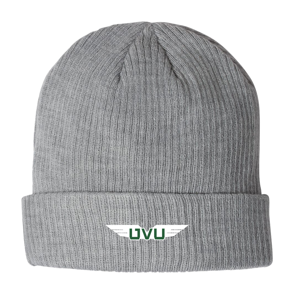 Champion Ribbed Knit Cuffed Beanie Aviation wings ShopWolverine