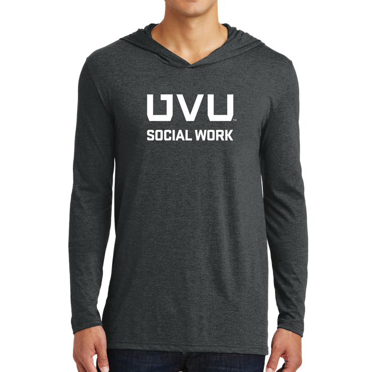 District Perfect Tri Long Sleeve Hoodie- UVU Social Work