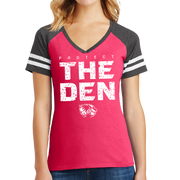 District Women’s Game V-Neck Tee- Protect The Den