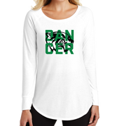 District Women’s Perfect Tri Long Sleeve Tunic Tee- Wolverine Dancer