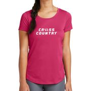 New Era Ladies Series Performance Scoop Tee- Cross Country Head