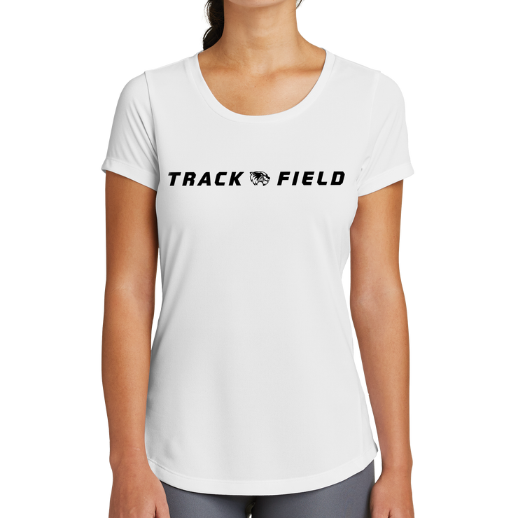 New Era Ladies Series Performance Scoop Tee- Track & Field Head