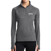 Sport-Tek Ladies Sport-Wick Stretch 1/2-Zip Pullover - UVU Golf