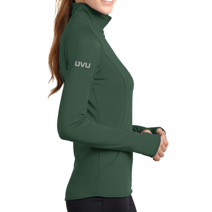 Forest Green UVU 1/2 Zip Athletic Pullover