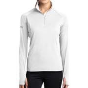White UVU 1/2 Zip Athletic Pullover