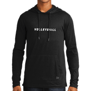 New Era Tri-Blend Performance Pullover Hoodie Tee- Volleyball Head