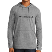 New Era Tri-Blend Performance Pullover Hoodie Tee- Track and Field Head