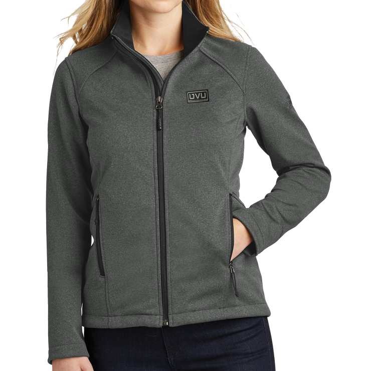 The North Face® Ladies Ridgewall Soft Shell Jacket - Pleather Mono Patch