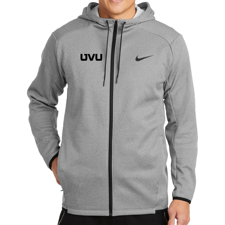 Nike Therma-FIT Textured Fleece Full-Zip Hoodie- Mono Silicone