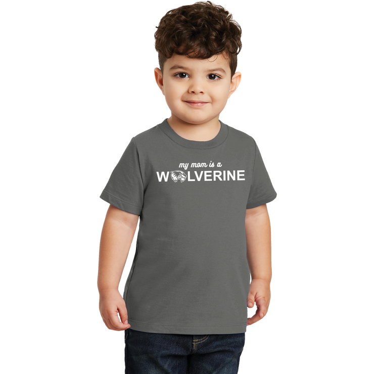 Port & Company Toddler Fan Favorite Tee- My Mom is a Wolverine