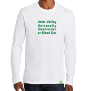 Port & Company Long Sleeve Fan Favorite Blend Tee- Bleed Green