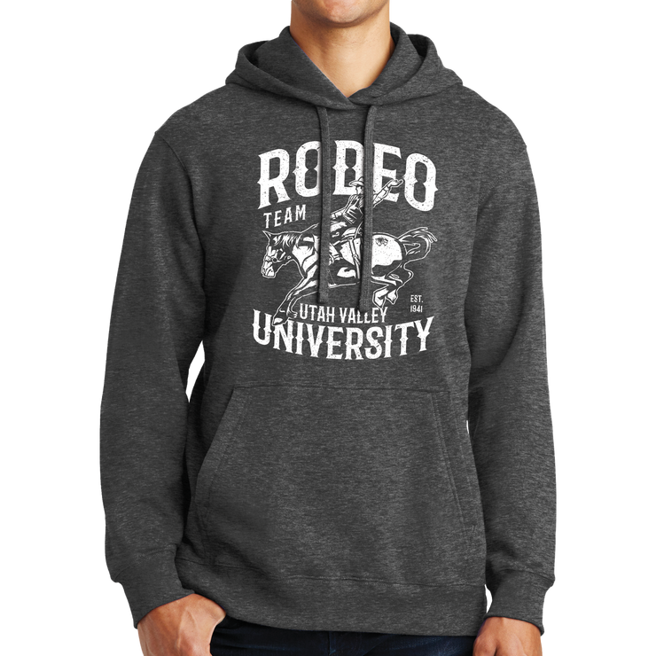 Port & Company Fan Favorite Fleece Pullover Hooded Sweatshirt- UVU Rodeo