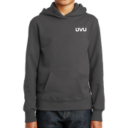 Port & Company Youth Fan Favorite Fleece Pullover Hooded Sweatshirt- UVU Distressed