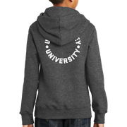 Port & Company Youth Fan Favorite Fleece Pullover Hooded Sweatshirt- UVU Distressed