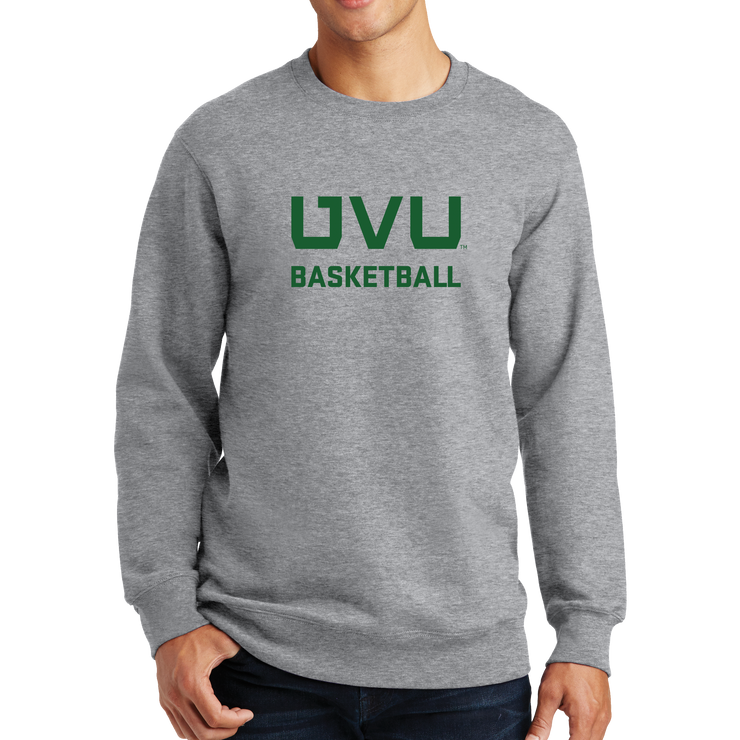 Port & Company Fan Favorite Fleece Crewneck Sweatshirt - UVU Basketball