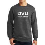 Port & Company Fan Favorite Fleece Crewneck Sweatshirt - UVU Track & Field
