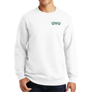 Port & Company Fan Favorite Fleece Crewneck Sweatshirt - UVU Distressed and UVU Mono