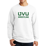 Port & Company Fan Favorite Fleece Crewneck Sweatshirt - UVU Wrestling