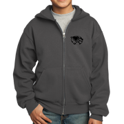 Port & Company Youth Core Fleece Full-Zip Hooded Sweatshirt- Mascot Head