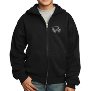 Port & Company Youth Core Fleece Full-Zip Hooded Sweatshirt- Mascot Head