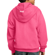 Port & Company Youth Core Fleece Full-Zip Hooded Sweatshirt- Mountain