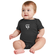 Rabbit Skins Infant Short Sleeve Baby Rib Bodysuit - Wolv Kit