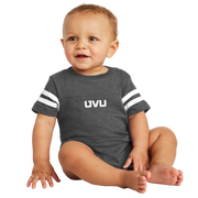 Rabbit Skins Infant Football Fine Jersey Bodysuit- UVU Mono