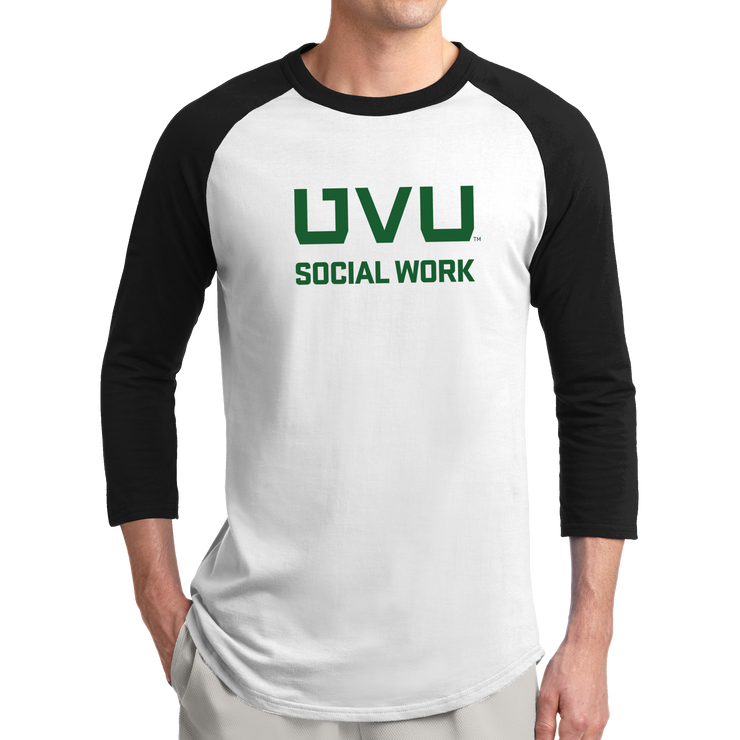 Sport-Tek Colorblock Raglan Jersey- UVU Social Work