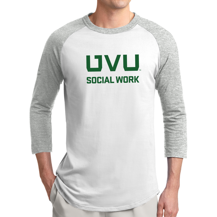 Sport-Tek Colorblock Raglan Jersey- UVU Social Work