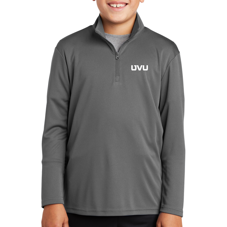 Sport-Tek Youth PosiCharge Competitor 1/4 Zip Pullover - UVU Mono